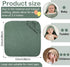 VitalCozy 6 (32 32 Inch,Beige,Sage Pcs Baby Muslin Hooded Bath Towels and Washcloths Muslin Cotton Hooded Baby Towels