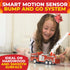 3-7+ Toysery Fire Truck Toy with Flashing Lights & Siren Sounds for Kids, Extendable Rotating Ladder, Bump and Go