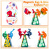 3-5, 3D 5-7, 3+ 4-8 8-12 Dinosaurs Egg Toys Magnetic Tiles Dinos for Kids Magnet Movable Animals Construction Tile
