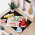 Set 3 PairPear Wooden Play Food Cutting Seafood - Toddlers Wooden Toy Food Pretend Play Kitchen Accessories for Years