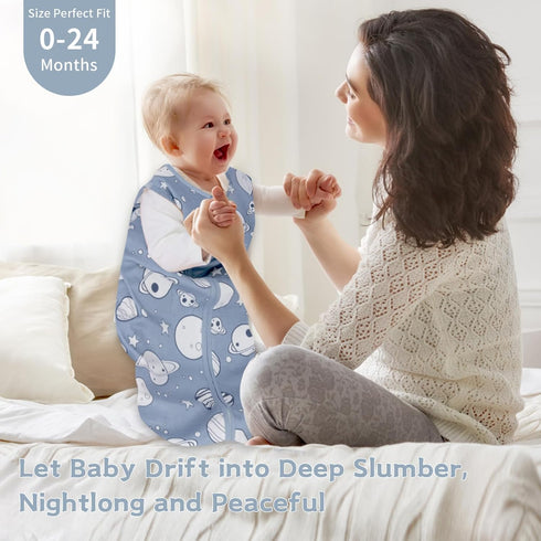 3 Pack 18-24 100% 0.5 2-Way Summer Baby Sleep Sack Months Cotton TOG Baby Sleeping Bag Zipper Toddler Wearable Blankets