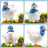 SOMOYA Chicken Laying Egg Toys Electric Plush Crazy Toy Dancing with Sound Music Animals Toy Easter Toys White