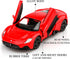 1/36 Scale Maserati MC20 Diecast Model Car, Pull Back Vehicles Toy Cars for Boys and Girls