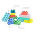 Infantino Super Soft Building Blocks, Easy-to-Hold for Babies & Toddlers, BPA-Free, 12-Piece Multi-Colored Set