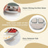 MR. CHOU Baby Plates with Suction - Stainless Steel Divided Toddler Plates, Compartment Suction Plate for High Chair