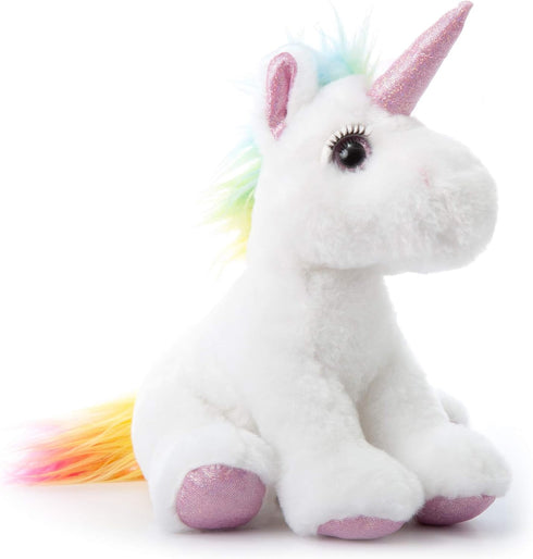 The Petting Zoo Lash'z Unicorn Stuffed Animal - 10 Inch Unicorn Plush Toy, Gifts for Girls