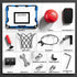 Over The Door Mini Basketball Hoop for Kids, Indoor Basketball Hoop with Scoreboard & 4 Balls, Sport Toys Gifts for