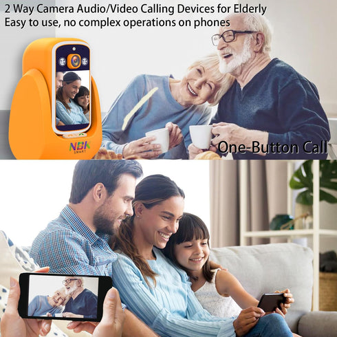 NBKsmart 2 Audio/Video,2.8''Screen Way Camera Pan/Tilt WiFi AI Motion Detection for Baby/Pet/Puppy/Cat/Dog,Facetime