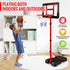 GMAOPHY Kids Basketball Hoop with Stand, Adjustable Basketball Set for Boys Age 3-8, Indoor Outdoor Sport Game