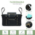 Black Stroller Organizer with Insulated Cup Holder Stroller Accessory Bag, Pacifier Holder Case with Clip, Pacifier