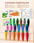 18 1-3 30-Page 120 JUPITEARTH Carrot Crayons for Kids Colors, Non Toxic Beeswax Crayons for Toddlers with Coloring Book