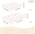 miaozhen 1 Pack 52x28 Cotton Baby Crib Sheets Soft Stretchy Sweet Cute Stars Blush Color Toddler Mattresses for Nursery