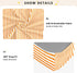 CZXW 52" 28" Stripes Orange White Crib Sheets Fitted x Natural Cotton Soft & Breathable for Baby Crib Mattress