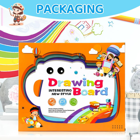 1 2 3 1-3, Magnetic Drawing Board for Toddler Boys, Toys for Year Old Boy, Mess Free Doodle Board Pad, Kids Magna