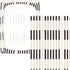 miaozhen 1 Pack 52x28 Cotton Baby Crib Sheets Soft Comfy Simple Line Art Black and White Piano Keys Boy Girl Crib Sheet