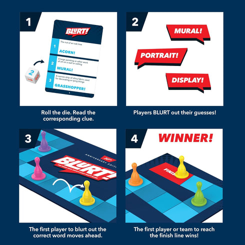 Educational Insights Blurt! The Think-Fast Party Game - Board Game for Kids and Adults Ages 7+, Family Game Night
