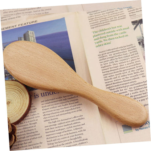 Set 3 Gentle Wooden Hair Brush for Newborns - Piece Natural Wool Comb