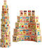New Chinese English Language Learning Wooden Blocks, Domino Children's Educational Product, 100pcs