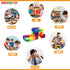 12PCS Iridescence Wacky Tracks Fidget Toys Snap & Click Sensory Snake for Kids & Adults, ADHD Autism Stress Relief