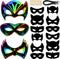 Deekin 150 Pcs Masquerade Mask Scratch Paper Eye Masks Bulk DIY Blank