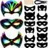 Deekin 150 Pcs Masquerade Mask Scratch Paper Eye Masks Bulk DIY Blank