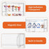 2 Pack 3 2 Attelite Acrylic Display Cases for Collectibles, Layer Clear Display Case with Magnetic Door, Wall-Mounted