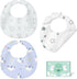 HECCEI Baby Bibs Gift Set, 3-Pack Reversible Bandana Drool Bibs for Teething