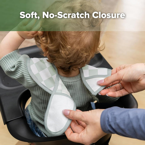 2 Pack 6-24M haakaa Baby Smock Bib (Long Sleeve + Short Sleeve), Waterproof + Easy Clean Toddler Feeding Bib