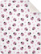 KICPOAY Cute Ladybug Heart Pink Baby Swaddle Blanket for Boys and Girls, Muslin