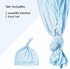 Set Set Newborn Swaddle Blanket with Hat Baby Swaddle Hospital Receiving Blankets for Girls Boys(Babyblue)