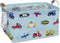 FANKANG Foldable Canvas Storage Basket, Waterproof PE Coating Nursery Hamper for Office, Bedroom, Clothes, Toys