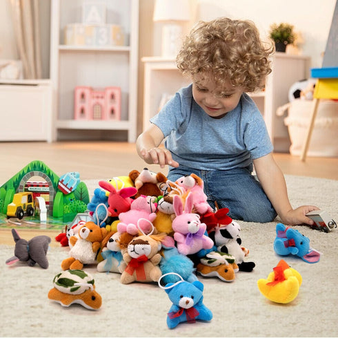 36 Pack (2.3/2"-2.5/3.5" (36PCS) JoyRapt Small Stuffed Animals Bulk Gifts for Kids Each), Birthday Party Favors Toys