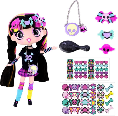 11" Decora Fashion Girlz Doll - Luna Stickers & Endless Style Fun for Creative Play