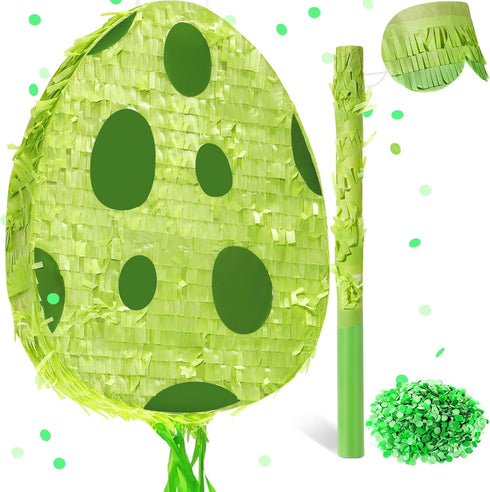 Lenwen Dinosaur Egg Piata 16 x 12 x 3 in Pull String