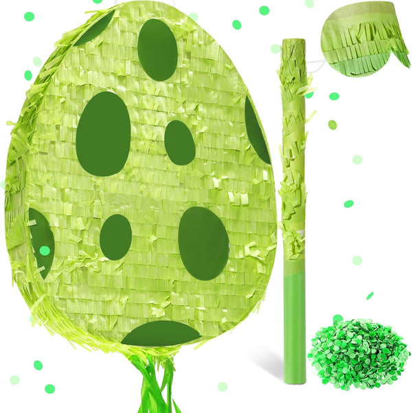 Lenwen Dinosaur Egg Piata 16 x 12 x 3 in Pull String