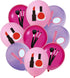 12pcs Spa Makeup Cosmetics Balloons Bouquet for Spa Theme Birthday Bride Shower Girl’s Day Party Decorations