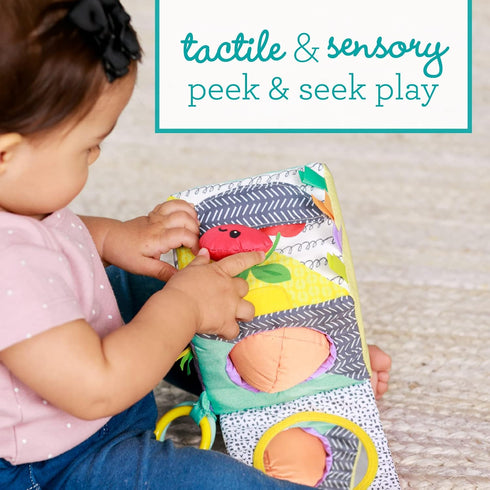 Infantino Peek & Seek Sensory Discovery Cube, Selfie Mirror for Early Fine Motor Skills Development, for Infants &