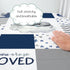 52 28 HawSkgFub Navy Blue Sleeping Elephant Fitted Standard Crib Sheet Baby Boy, Dream Big Little One You are So Loved