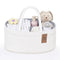 13.5L Baby Diaper Caddy Organizer, 15.3"x9.8"x7" Cotton Rope Diaper Basket, Changing Table