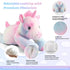 24" 4.5lbs Bobbie & Laxi & Unicorn Stuffed Animal, Sitting & Laying Weighted Stuffed Animals, Cuddly & Soft Weighted