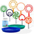 Giant Bubble Wands, Outdoor Toys for Kids with Large Blowing Rings Shapes Set for Big Soap Bubbles
