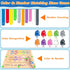 Magnetic Color & Number Maze - Montessori Counting Matching Toys, Wooden Magnet Maze for Toddler Learning