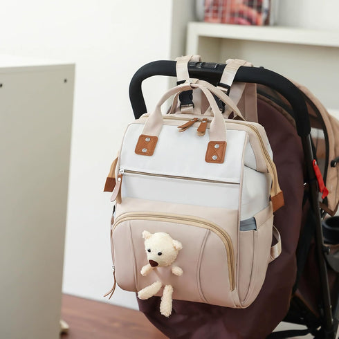 Bairuiin Backpack Backpack Stylish Baby Diaper Bag - Large Bag for Boys & Girls Waterproof Diaper Travel Diaper Bag