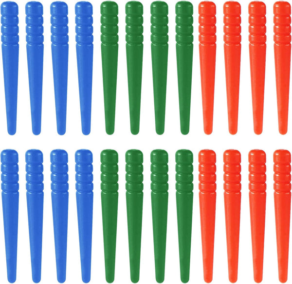 NQEUEPN 9pcs Cribbage Board Pegs, Plastic Cribbage Pegs Fit 1/8 Holes Peg Board