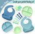 Silicone Baby Bibs, Soft Adjustable Waterproof Bib for Babies & Toddlers, BPA Free