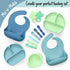 PrimaStella Silicone Cactus Teethers for Infants, BPA Free, Baby Teether Toy Set of 2 - Green & Neo Mint