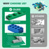 1800Pcs Set Building Bricks, Classic Bulk Small Blocks, Classic Building Bricks Basic Building Blocks(Blue Green White)