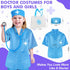 IVENRXIU 17 Set 3-5, Doctor Kit for Kids, Pcs Medical Play with Bag and Dress Up Costume for Toddlers Pretend Play Toys