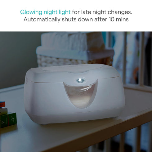 Munchkin Baby Wipe Warmer with Warm Glow - White