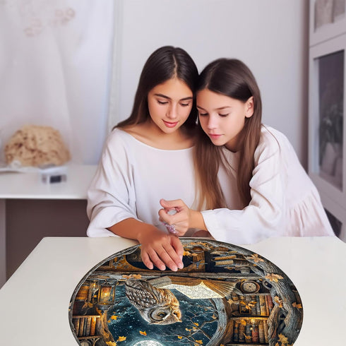 1000 26.6 26.6in 1000 Masseruon Piece Puzzle for Adults, * Moonlit Owl Puzzle for Adults, Pieces Jigsaw Puzzles, Adult